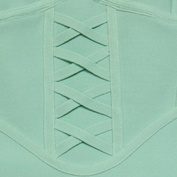 Sexy Mint Green Bandage Dress - Picture 6 of 16
